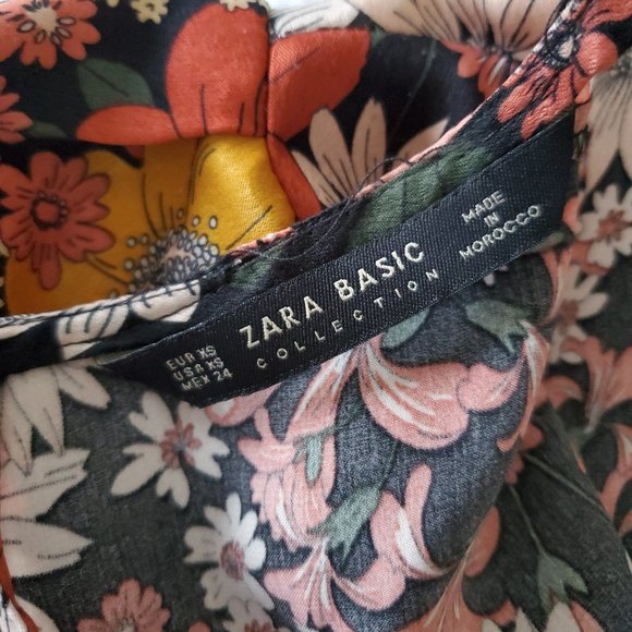 Zara Floral Long Sleeve Blouse - Picture 6 of 11